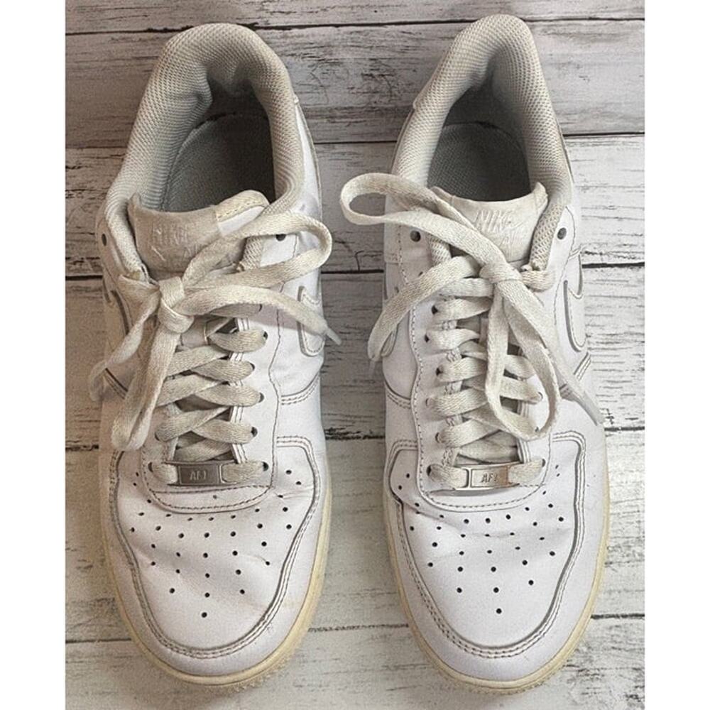 Nike Air Force 1 White Sneakers (Size Mens 8/Womens 9.5)